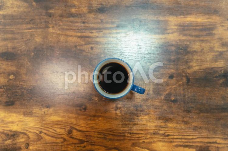 コーヒーとミニマリズム 木目,板壁,壁の写真素材