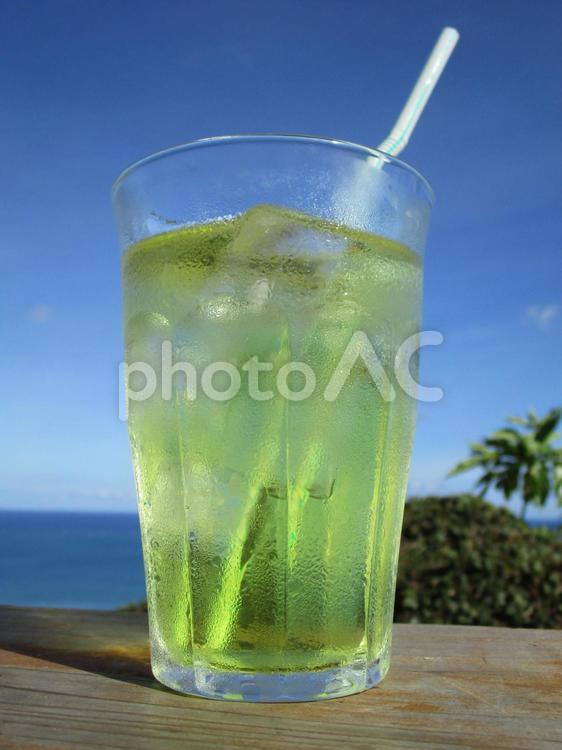 飲み物　イメージ　(Nanjo/Okinawa)　 ハーブティー,沖縄,海の写真素材