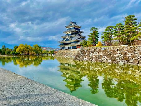 松本城 松本城 松本城,城郭,天守閣の写真素材