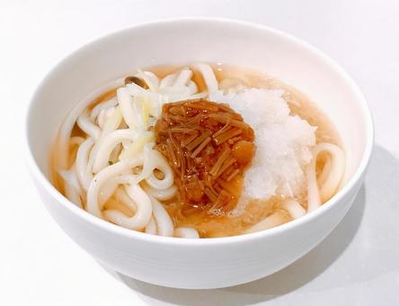 なめ茸大根おろしうどん なめ茸大根おろしうどん,おろしなめ茸うどん,なめ茸おろしうどんの写真素材