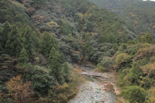 Scenery near Shikamori Dam in Niihama City, Ehime Prefecture, JPG