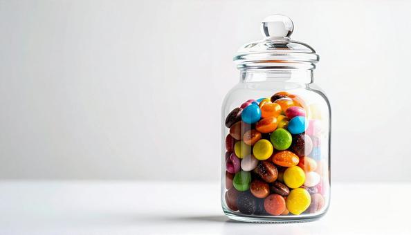 瓶入りのお菓子 瓶入りのお菓子の写真