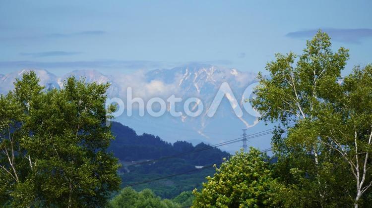 長野県_菅平の風景 菅平高原,長野県,上田市の写真素材