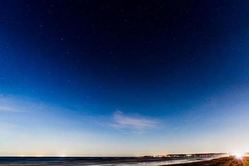 海と夜空 海と夜空の写真
