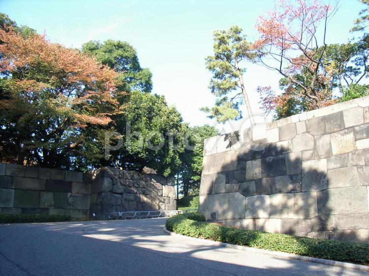 江戸城本丸石垣 江戸城の写真素材