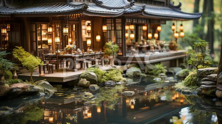 おしゃれな建物 風景,建物,別荘の写真素材