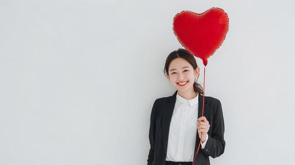 推しへの愛を込めたハートの風船 推しへの愛を込めたハートの風船の写真