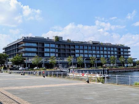 横浜 ハンマーヘッド ハンマーヘッド,横浜,モールの写真素材