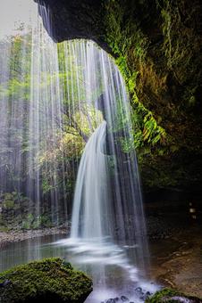 熊本県　鍋ヶ滝の風景 鍋ヶ滝,熊本,滝の写真素材