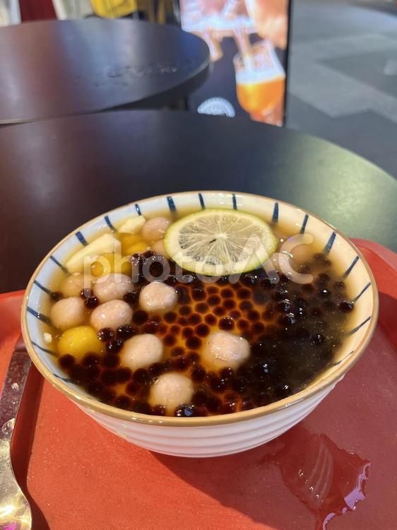 台湾、台北のレモン豆花 海外,台湾,台北の写真素材
