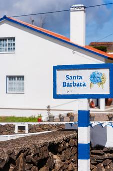 サンタマリア島の村 アゾーレス諸島,ポルトガル,サンタマリア島の写真素材