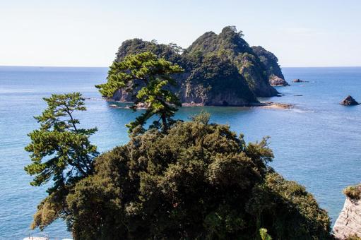 西伊豆の風景⑵ 島,海,水平線の写真素材