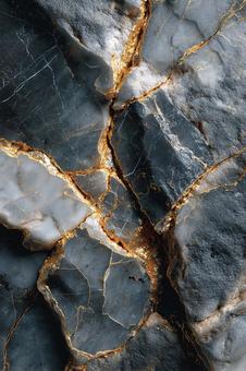 金色の亀裂が入った大理石模様 金色の亀裂が入った大理石模様の写真