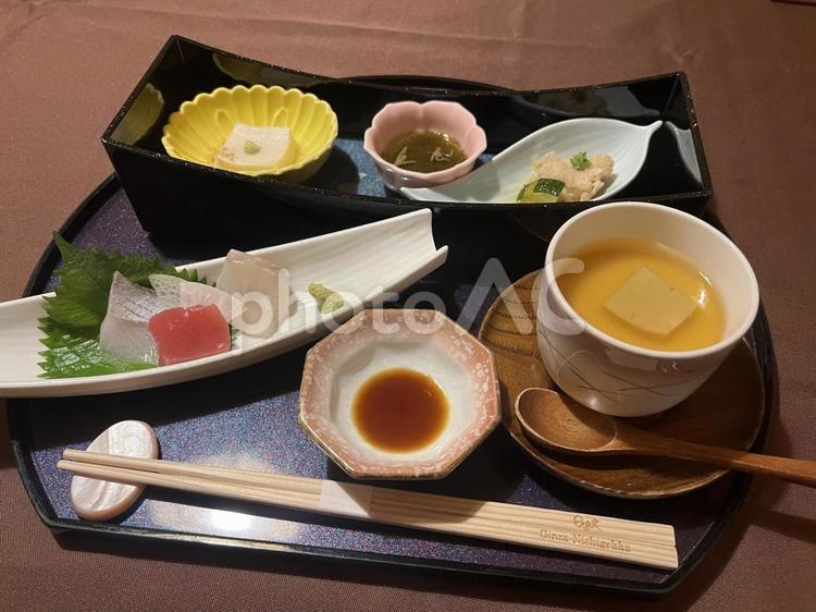 和食　刺身定食　懐石　ランチ　刺身　　 刺身,さしみ,魚の写真素材