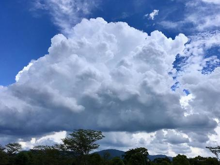 夏雲 夏,雲,空の写真素材