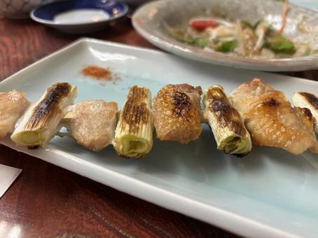 ねぎま焼き(鶏とねぎの串焼き) ねぎま焼き(鶏とねぎの串焼き) ねぎま,焼き鳥,串焼きの写真素材