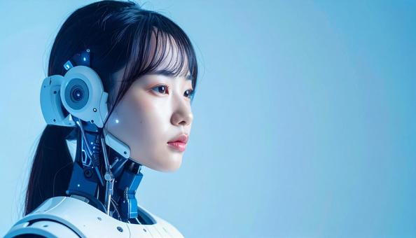 美しい女性型サイボーグ(日本人) 美しい女性型サイボーグ(日本人)の写真