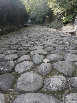 石畳 旧東海道,石畳,静岡県の写真素材