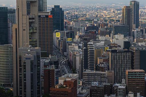 都市景観 都市景観 ステーションワン,淀屋橋,大阪の写真素材