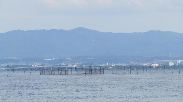 Photo, sakamoto castle, mitsuhide aki, lake biwa, 
