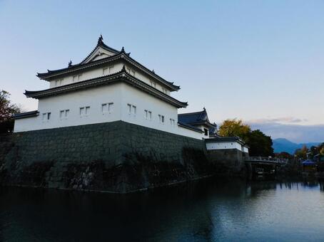 夕方の駿府城巽櫓2 駿府城,駿府,巽櫓の写真素材