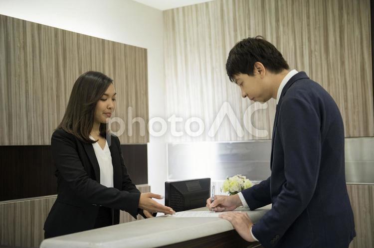 オフィスの窓口 オフィス,受付,窓口の写真素材