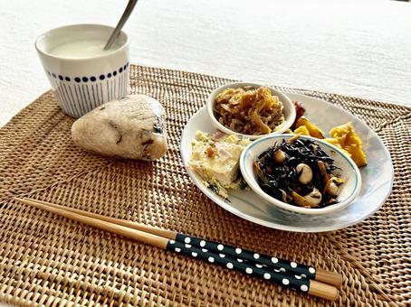 お昼ご飯 お昼ご飯 もち米,米,たべものの写真素材