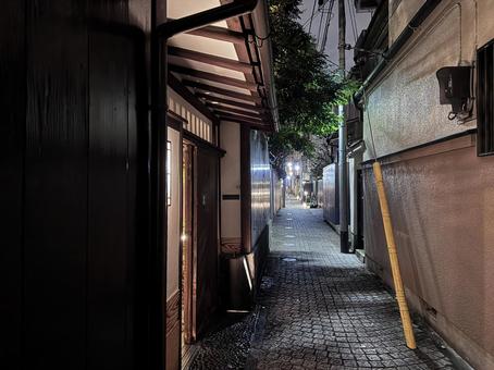 夜の神楽坂 夜の神楽坂 神楽坂,新宿,飯田橋の写真素材