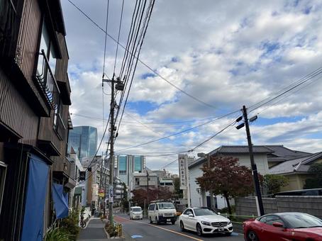 東京の一風景 東京,街並み,泉岳寺の写真素材