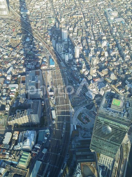 東京スカイツリーからの風景_4 街並み,商業施設,住宅街の写真素材