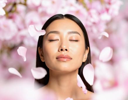 美容　健康的な女性の写真