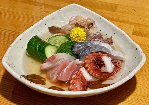海鮮と野菜の酢の物 海鮮と野菜の酢の物 酢の物,お酢,三杯酢の写真素材