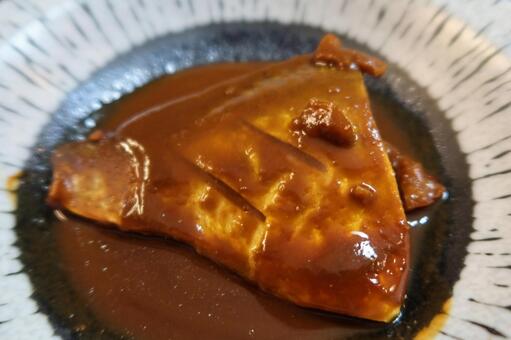 我が家の鯖の味噌煮（しっぽ） サバ,味噌,鯖の写真素材