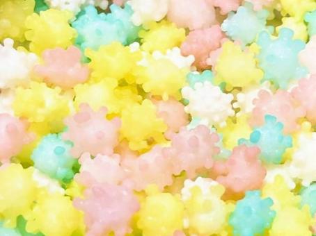 カラフルな浮き星 浮き星,カラフル,お菓子の写真素材