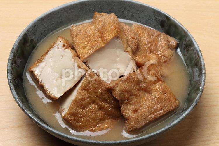 厚揚げの煮物 厚揚げ,煮物,豆腐の写真素材