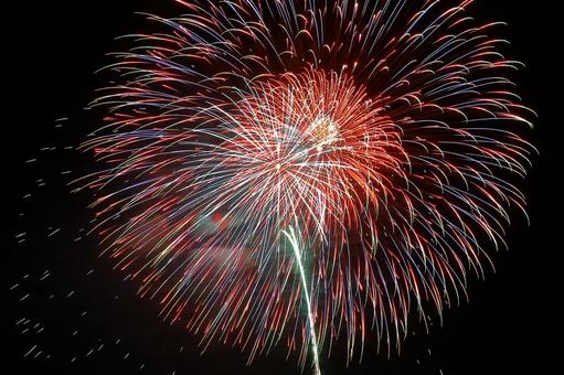 花火 花火 花火,夏,祭の写真素材