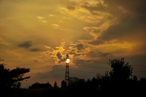 夕焼け 夕焼けの写真