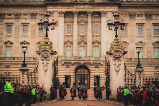 バッキンガム宮殿全景 バッキンガム宮殿全景 バッキンガム宮殿,ロンドン,イギリスの写真素材