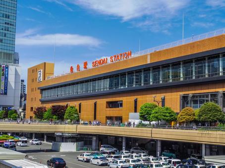 【宮城県】仙台駅西口 【宮城県】仙台駅西口 仙台駅西口,仙台駅,宮城県の写真素材