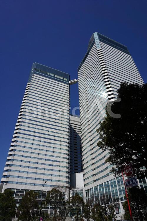 晴海アイランド　トリトンスクエアの２つの棟 東京,トリトンスクエア,商業ビルの写真素材