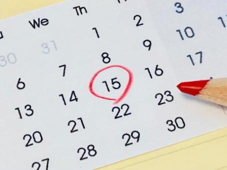 Photo, 15 days, calendar, schedule, 