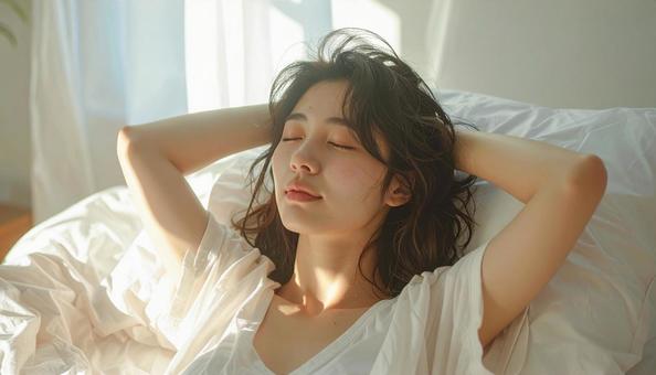 朝活 女性の起床 朝活 女性の起床の写真