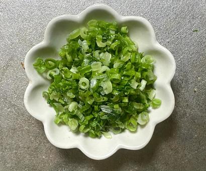 ねぎ 小ネギ 小皿 ねぎ 小ネギ 小皿の写真