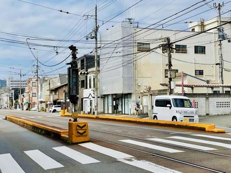 京福電気鉄道嵐山本線山ノ内駅2 京福電気鉄道嵐山本線山ノ内駅2 山ノ内駅,山ノ内,嵐電の写真素材