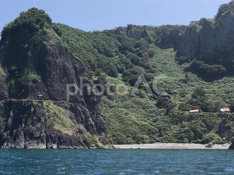 オタモイ海岸と龍宮閣 跡 オタモイ海岸,龍宮閣跡,北海道の写真素材