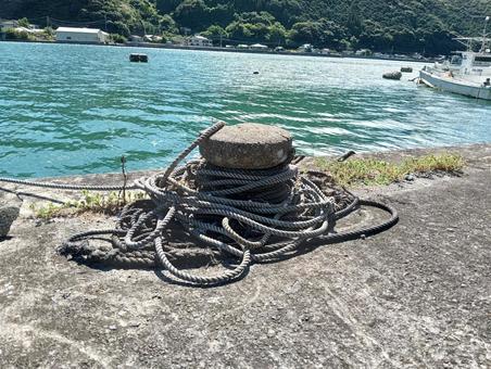 船留め 船留め 船留め,ロープ,漁具の写真素材
