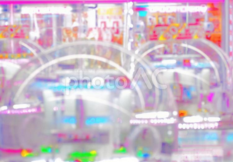 ゲームセンターのクレーンゲーム機 ゲームセンター,ufoキャッチャー,景品の写真素材