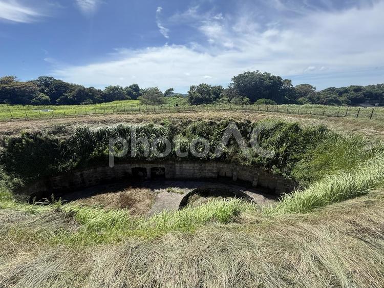 千代ヶ崎砲台跡 風景,空,景色の写真素材