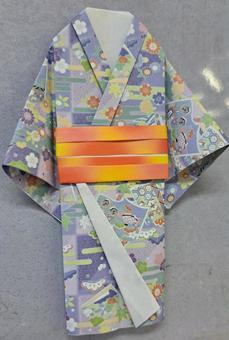 折り紙 着物1 折り紙 着物1 折り紙,着物,柄の写真素材