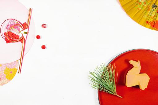 干支【午】のデザイン お正月,新春,馬の写真素材